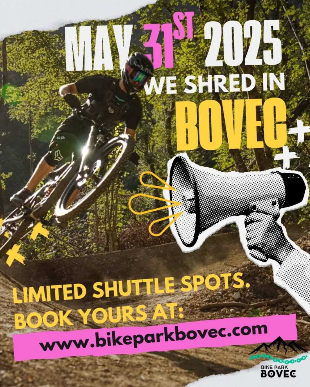Instagram post from bikeparkbovec. This post is in position 14.