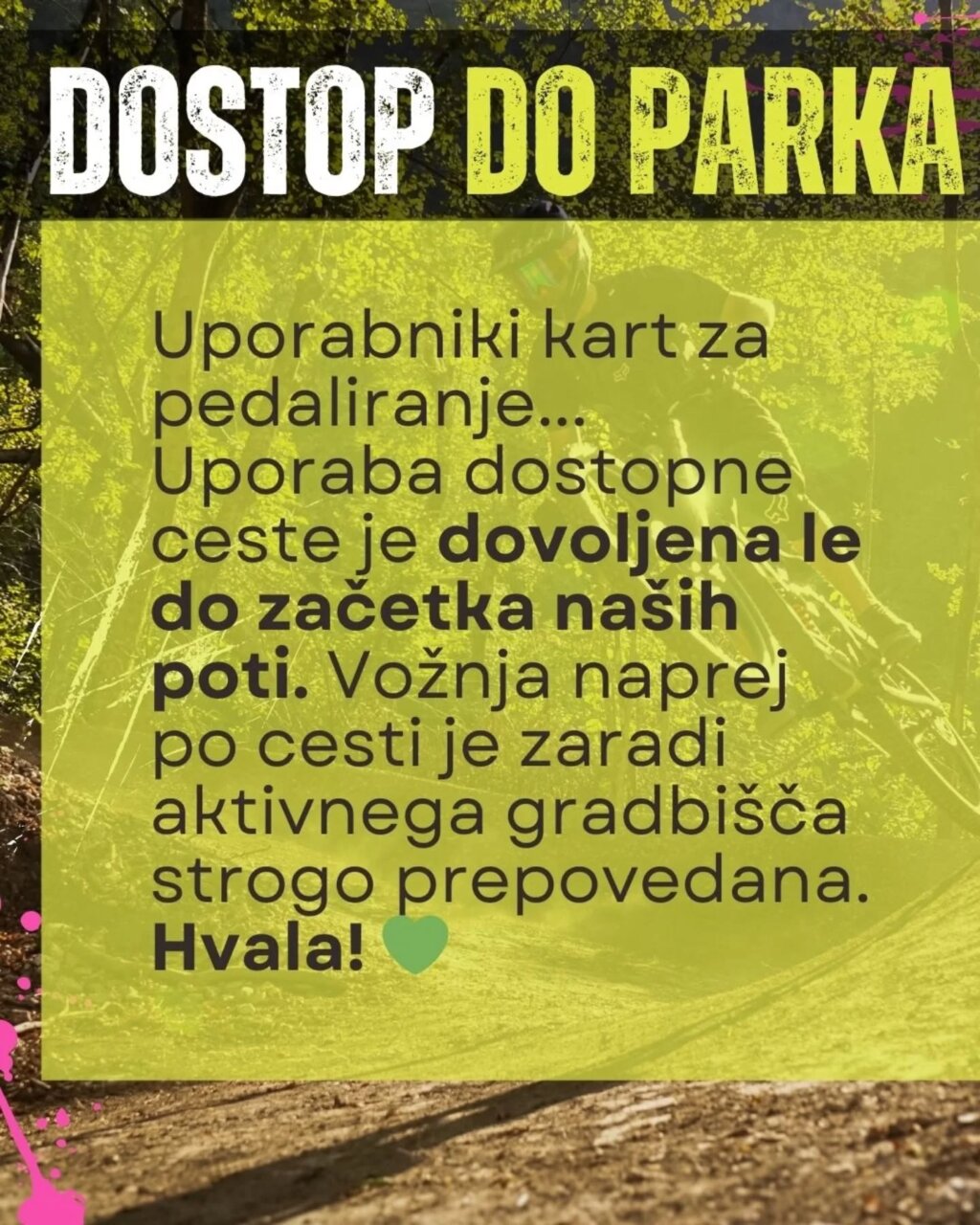 Instagram post from bikeparkbovec. This post is in position 4.
